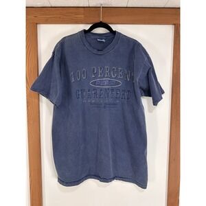 90s Pepsi Vintage Single Stitch Graphic T-Shirt Mens L/XL Blue 100 Percent Retro